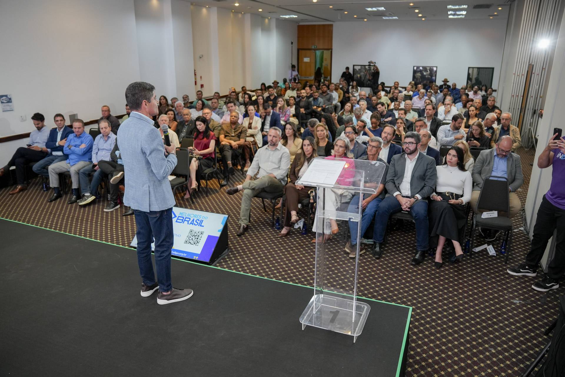 ACM Neto, presidente da Fundação Índigo, no lançamento do Melhores do Brasil